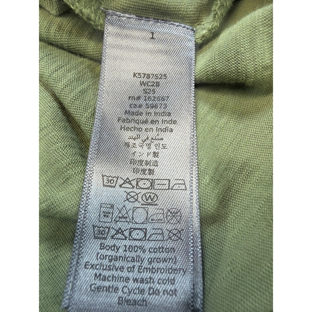 John Varvatos Polo Shirt Men's‎ XL Olive Green Organic Cotton Designer Casual - Picture 5 of 6